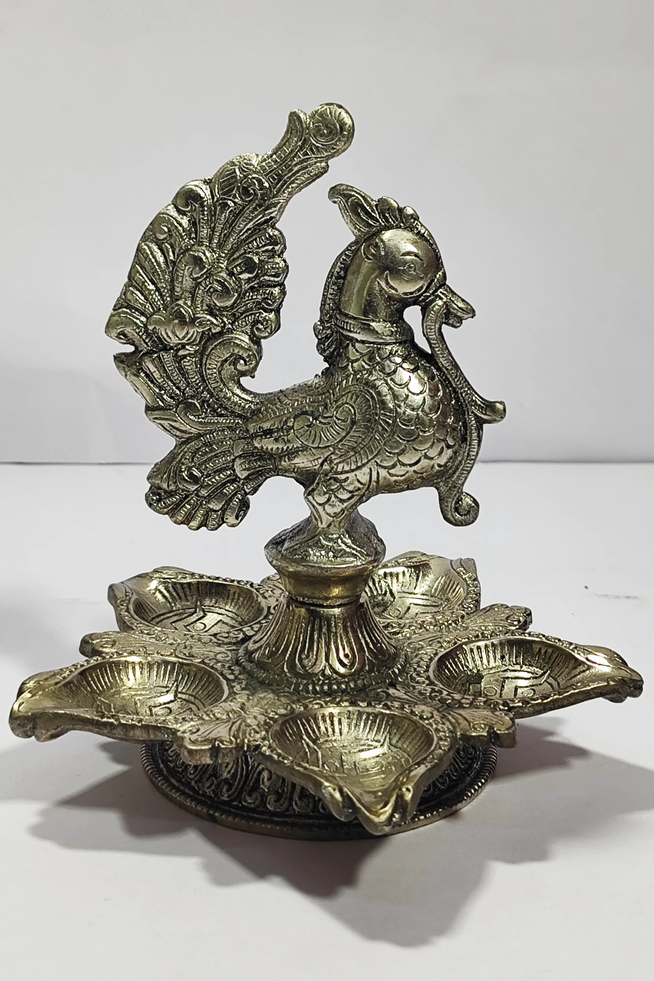 Diya with Peacock-6.5No-Z08333