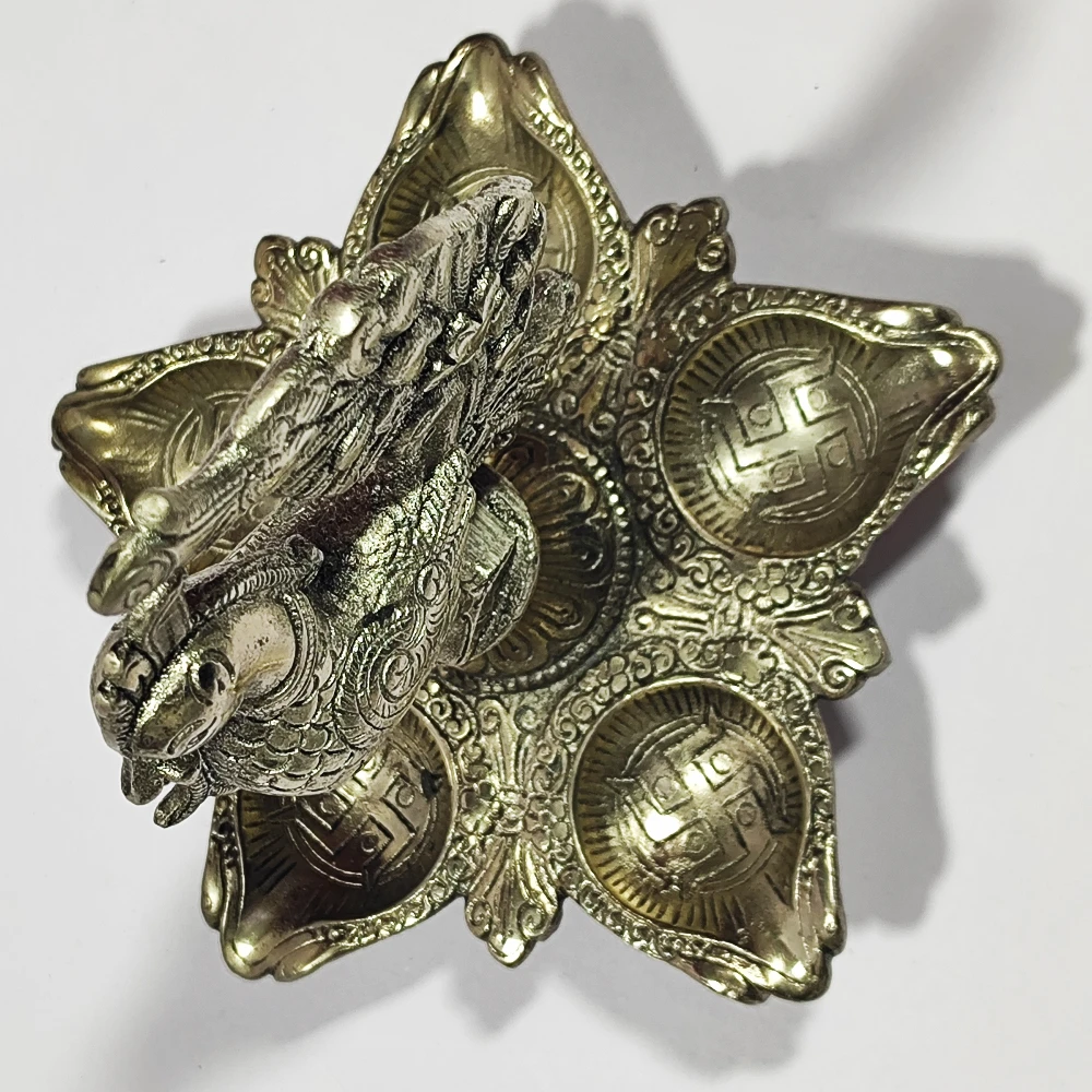 Diya with Peacock-6.5No-Z08333