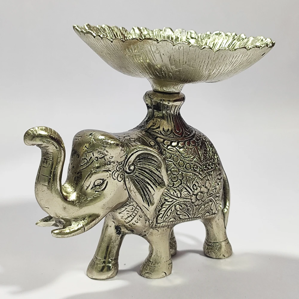 Elephant with platter-5.5No-Z10927