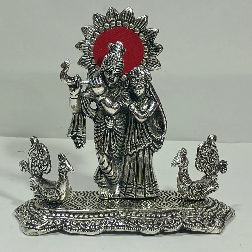 Radha  Krishan with Peacock-6.5No-Z12582