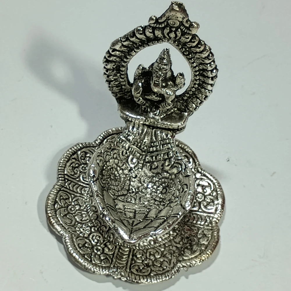 Hand diya with Ganesh-4.5No-Z12477