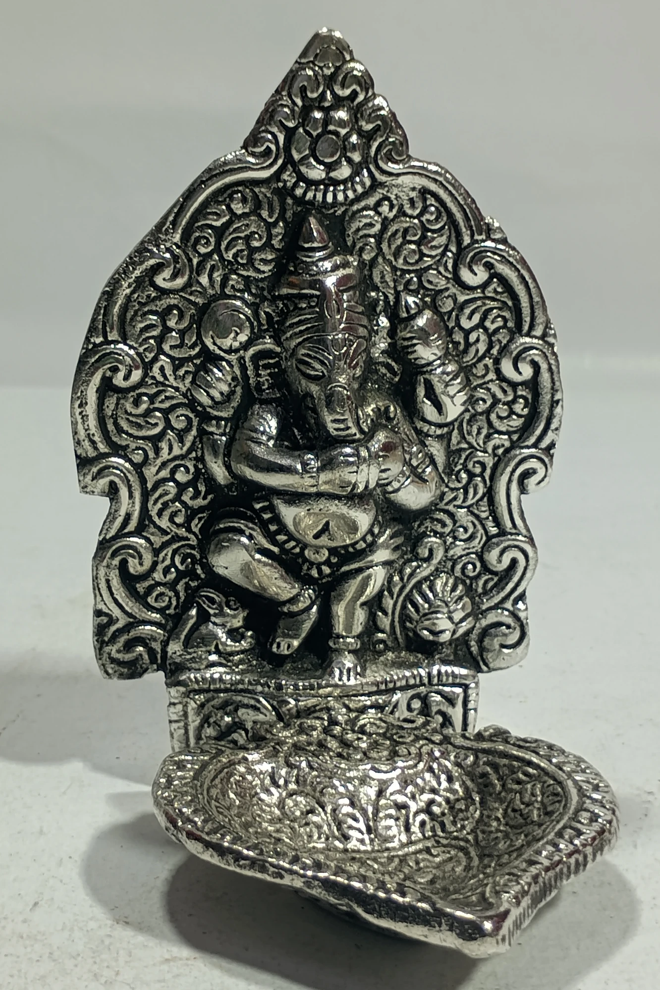 Diya with Ganesh-4No-Z09612