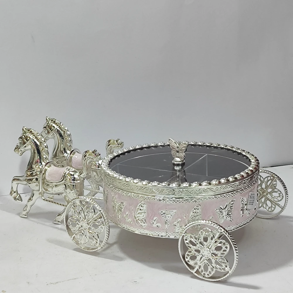 Dry Fruit Box with Horse Cart-15.5No-Z13115