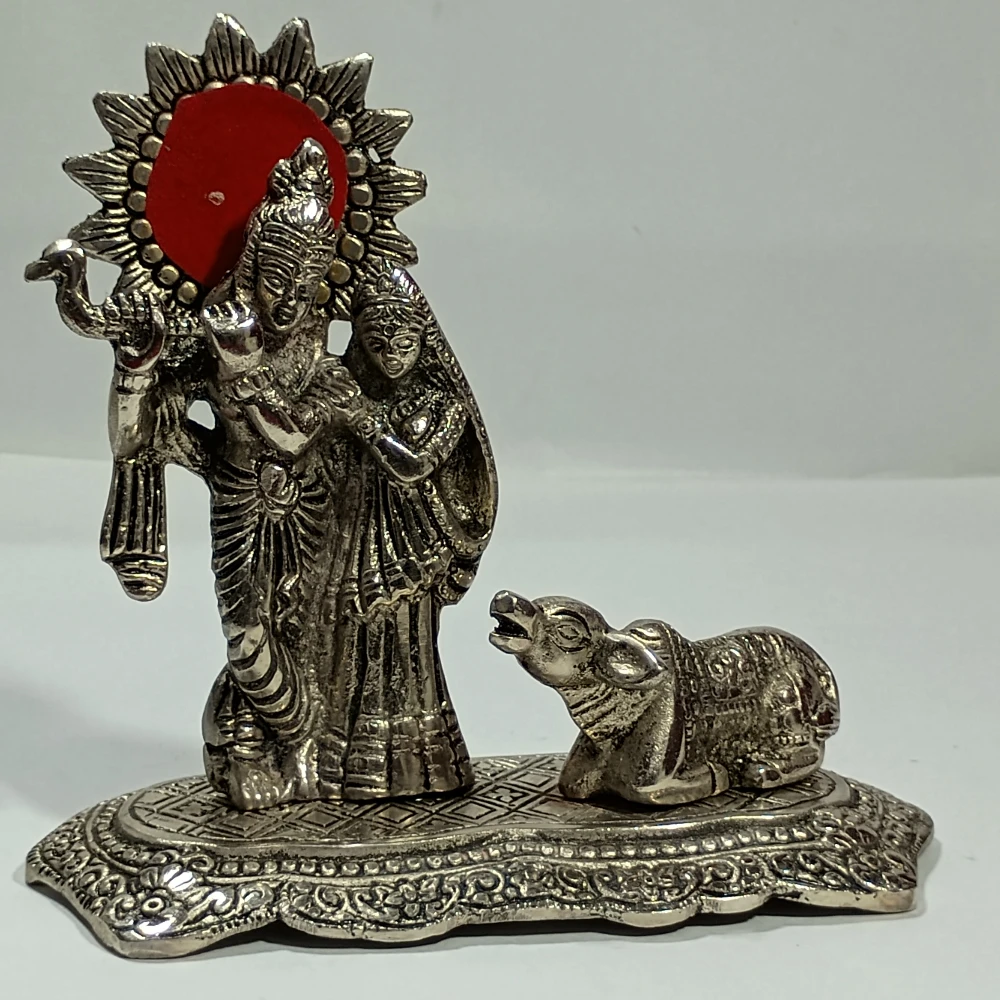 Radha Krishna with Cow-6No-Z08298