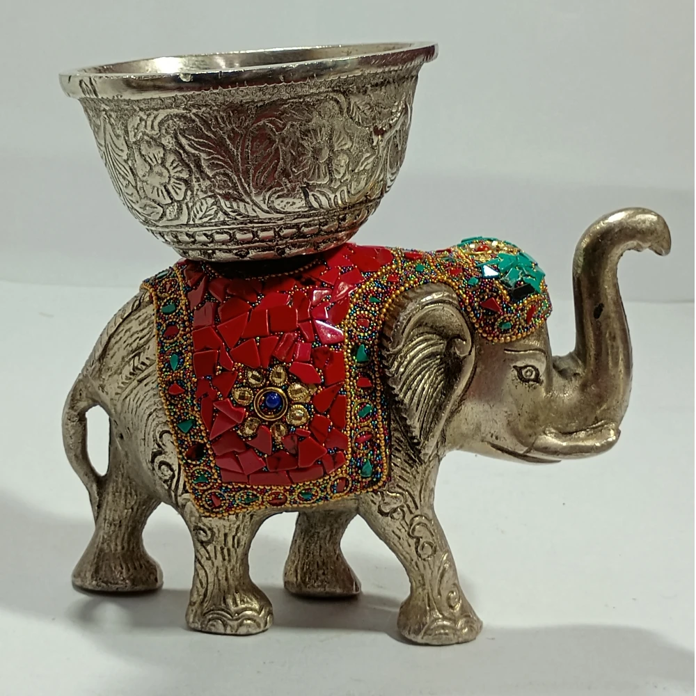 Elephant with Bowl-7No-Z10926
