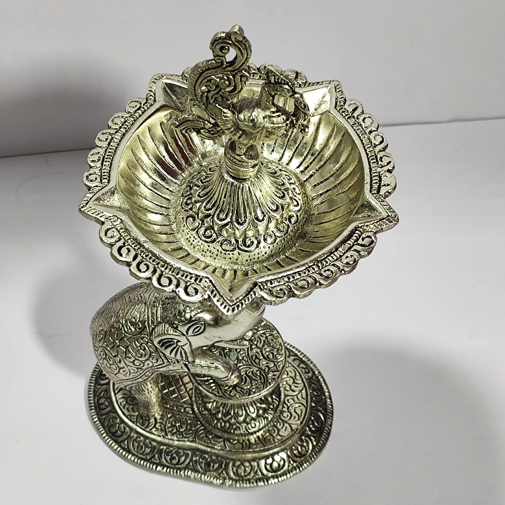 Samai With Elephant and Peacock-13.5No-Z12716