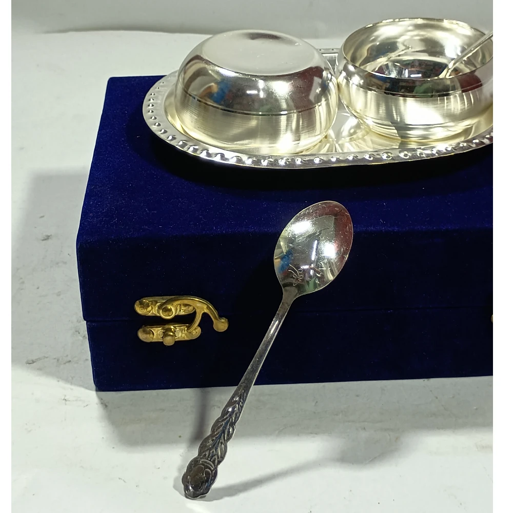 Tray with two Bowl-5No-Z07536
