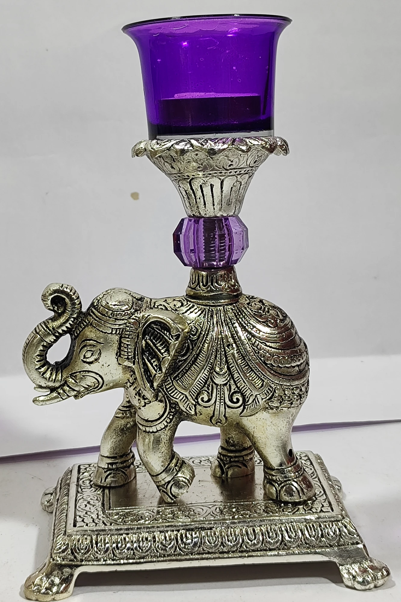Candle Stand with Elephant-8No-Z12892