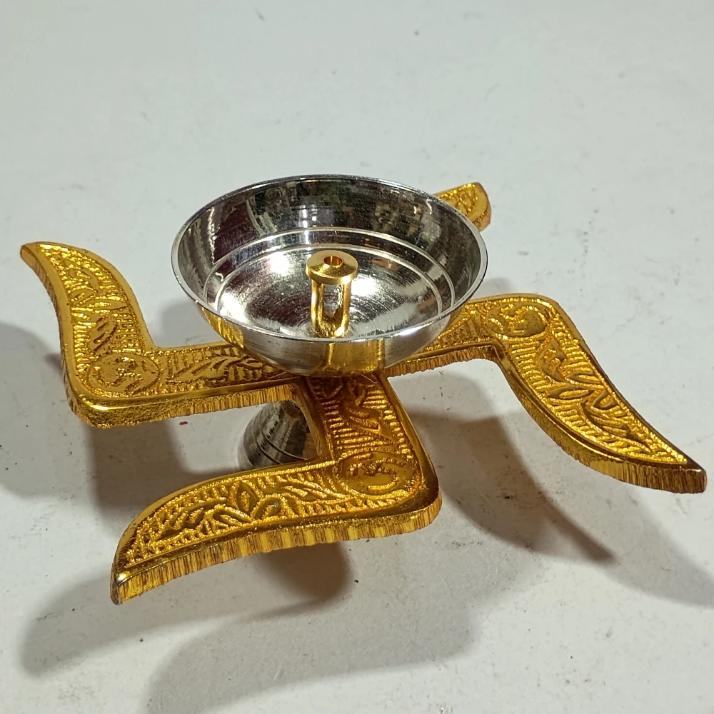 Diya with Swastik-2.5No-Z09577