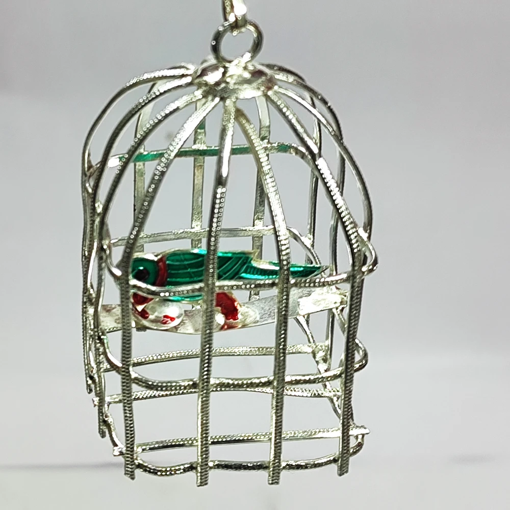 Parrot in Cage-3.75No-Z00228