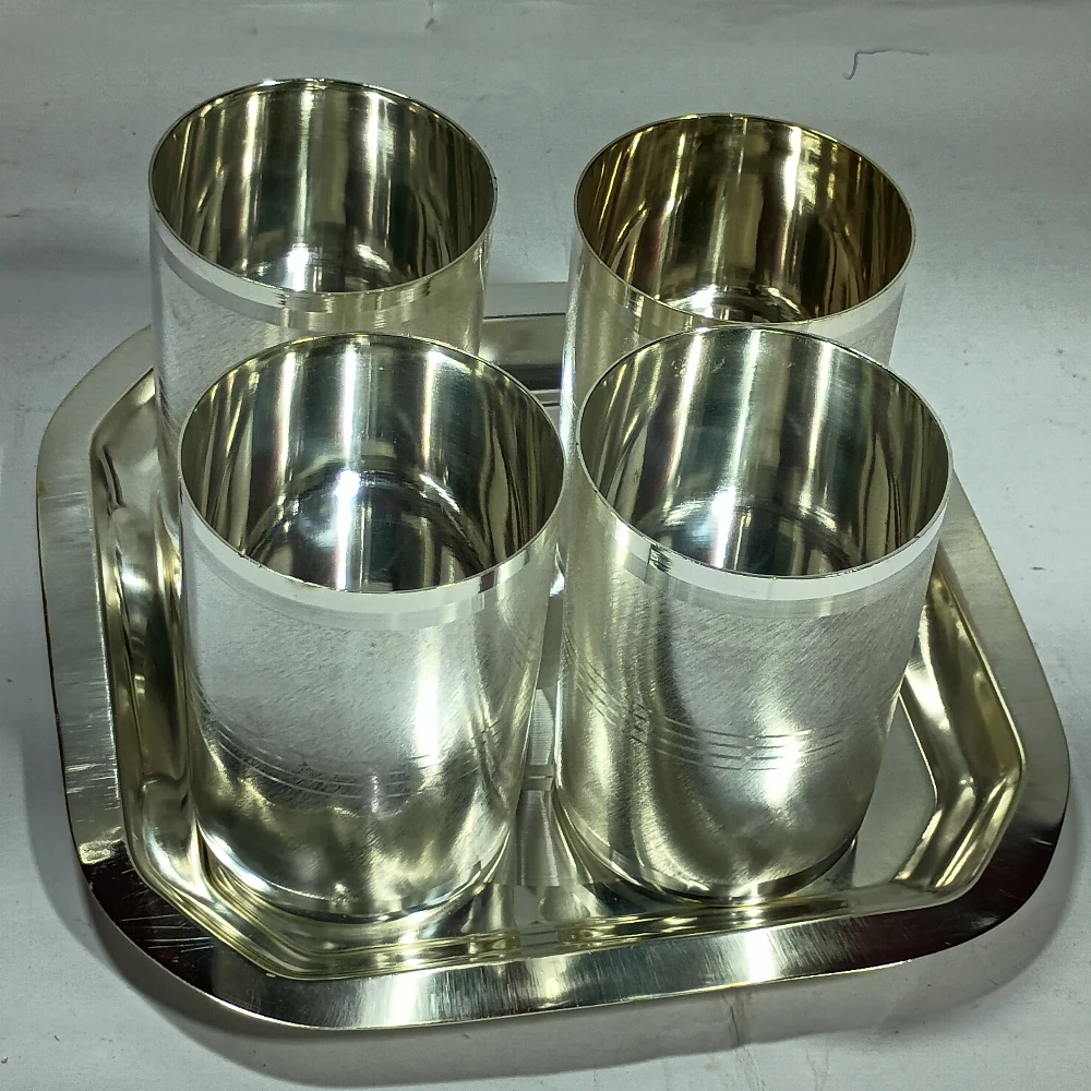 Four Glass With Tray-8No-Z10202
