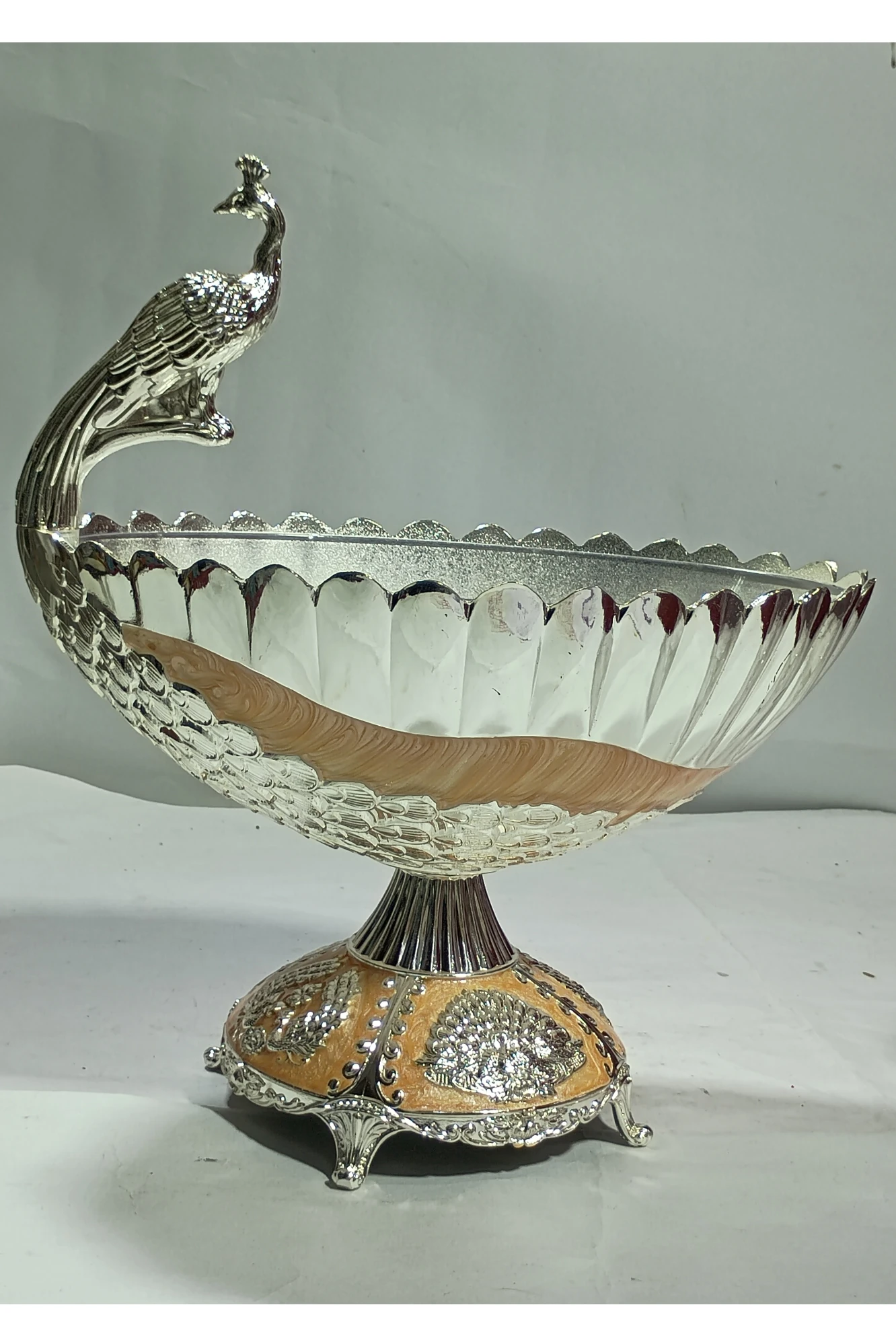 Bowl With Peacock-7No-Z11638