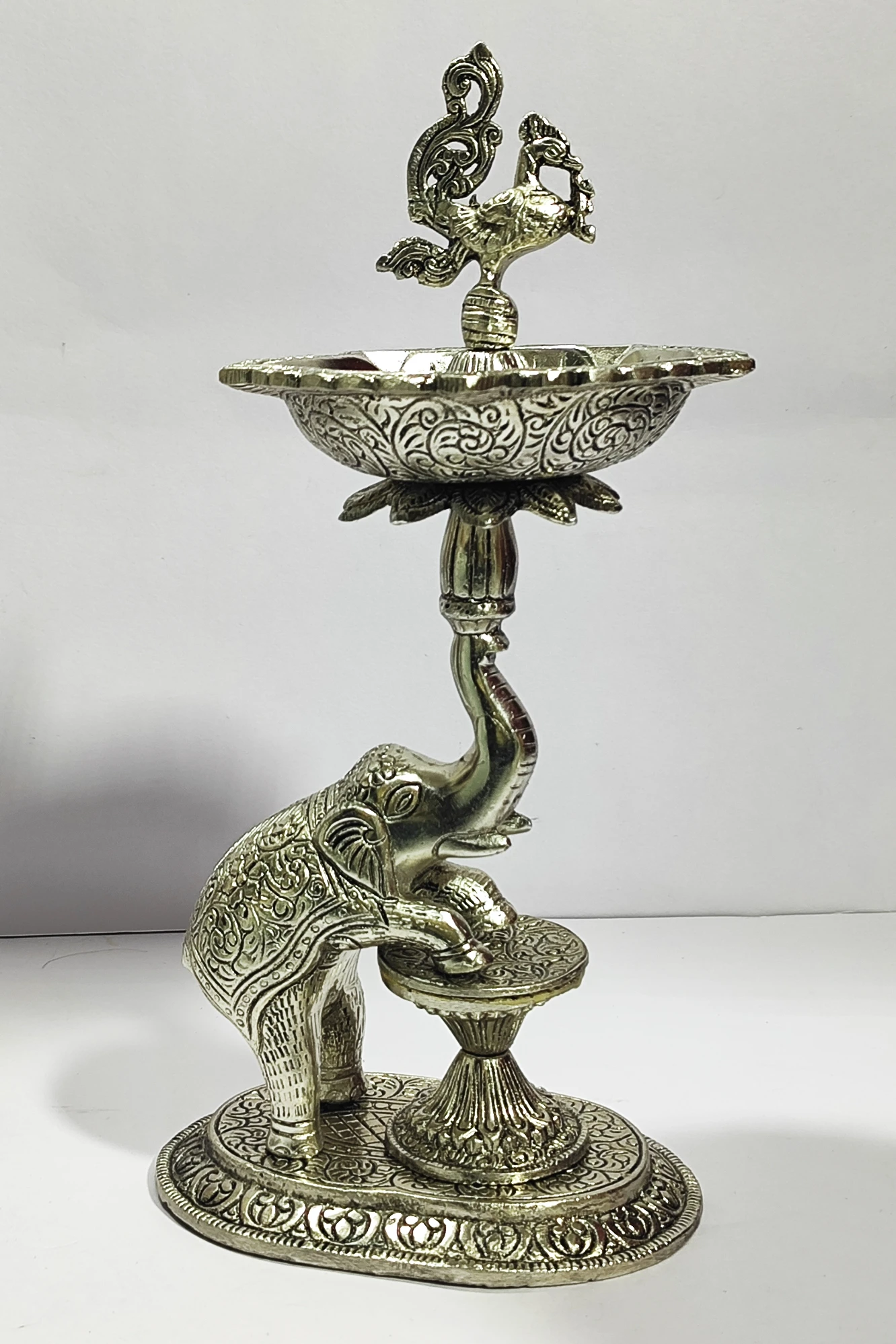 Samai With Elephant and Peacock-13.5No-Z12716