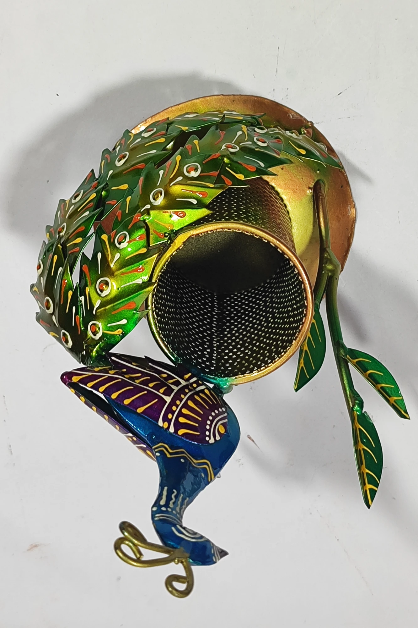 Pen Stand With Peacock-9No-Z11429