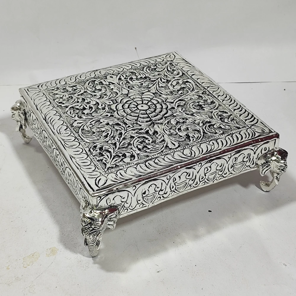Chowki with Elephant-7.5No-Z12951