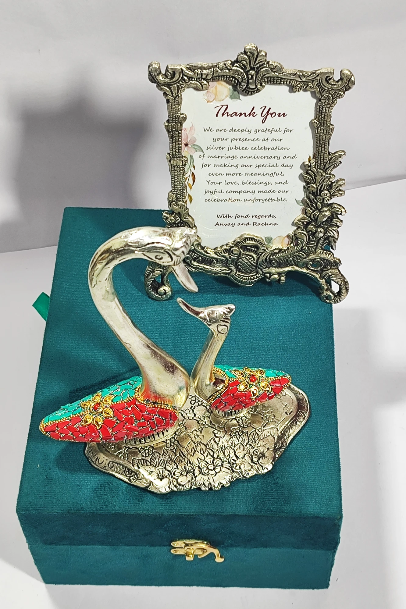 Couple Swan with Photo Frame-8No-Z12758