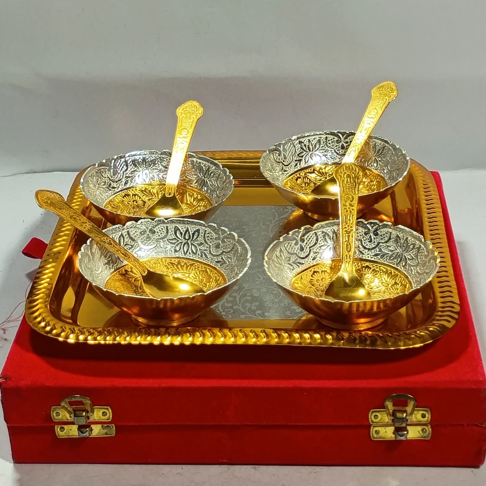 Tray with Four Bowl-9No-Z08367