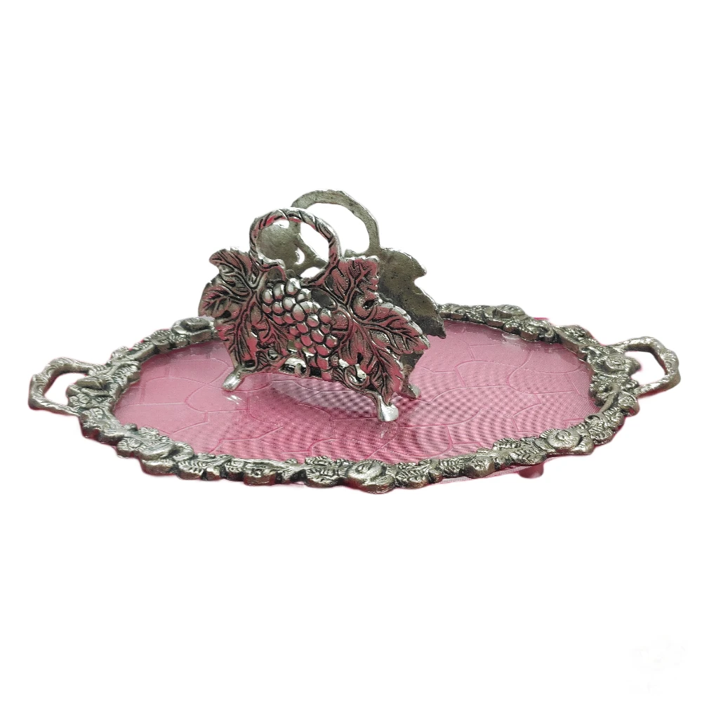 Burney with  Tray and Napkin Holder Set-15No-Z12318