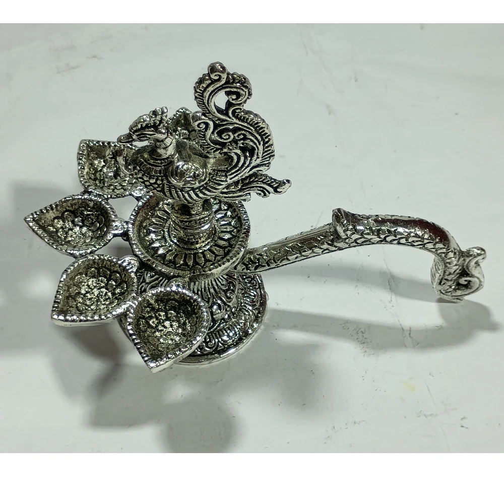 Diya with Peacock-6.5No-Z12326