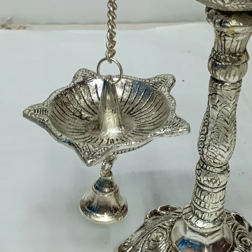 Diya with Peacock Stand-Z12358