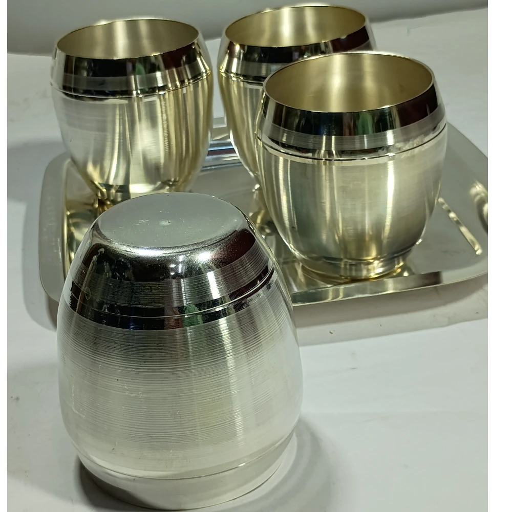 Four Glases With Tray-8No-Z10203