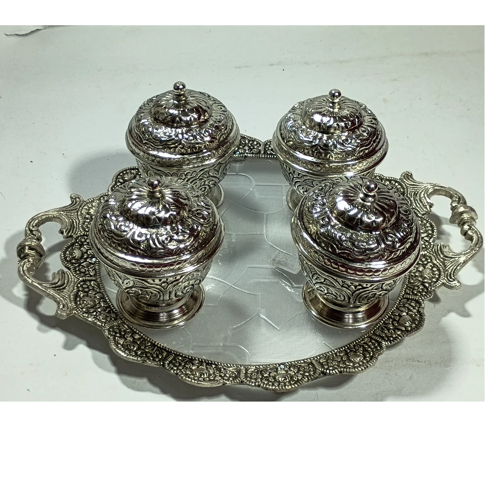 Tray With Four Burney-11No-Z12318