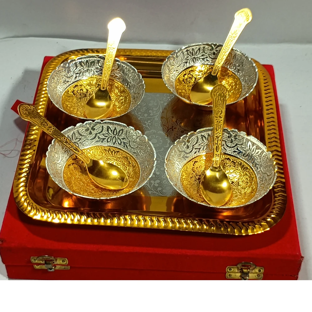 Tray with Four Bowl-9No-Z08367