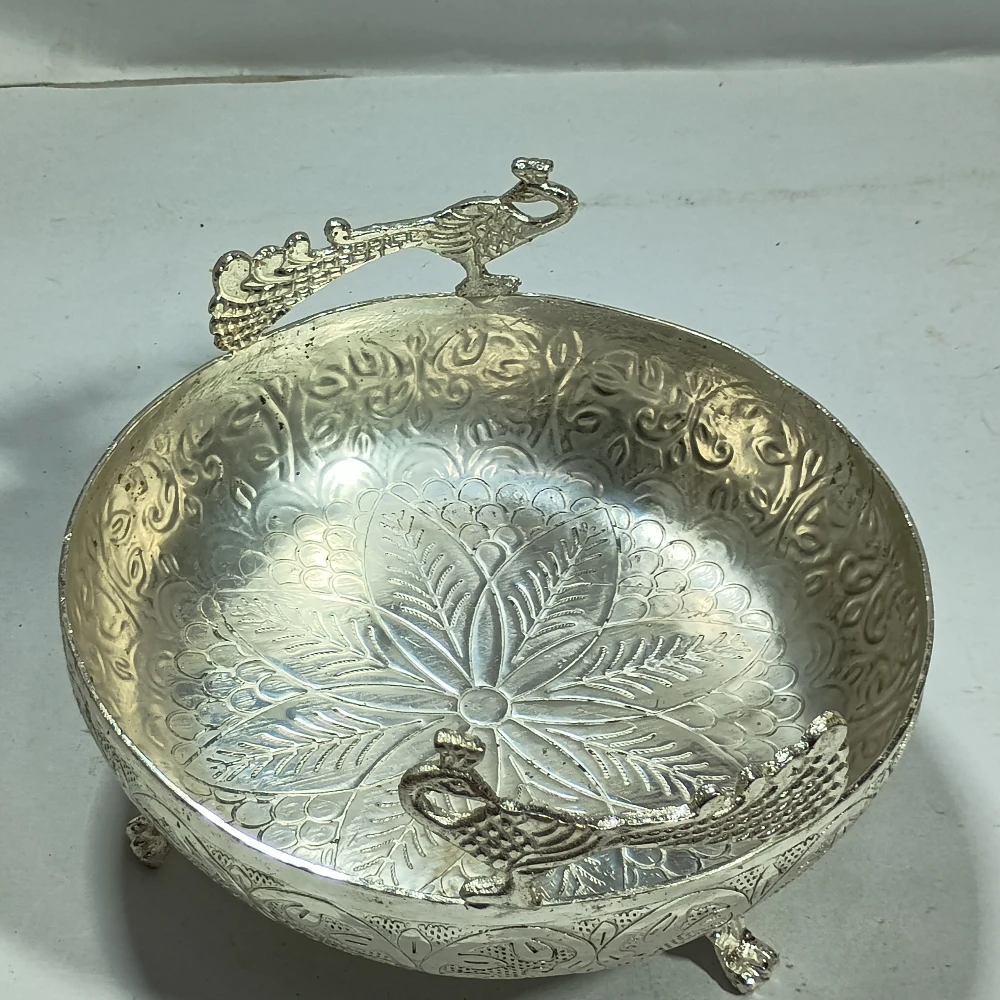 Bowl With Peacocks-8No-Z08446