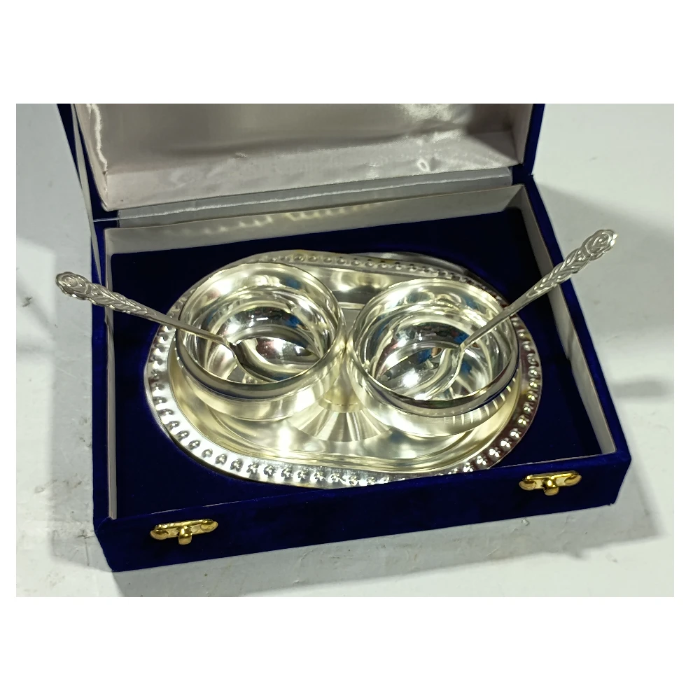 Tray with two Bowl-5No-Z07536