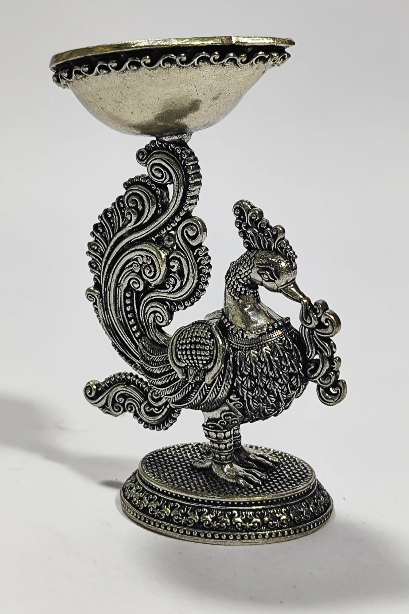 Diya With Peacock-3.5No-Z12696