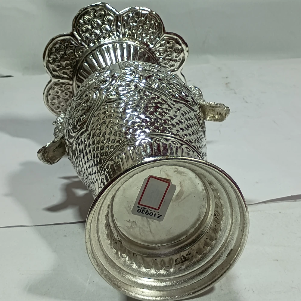 Flower Vase With Peacocks-10.5No-Z10930