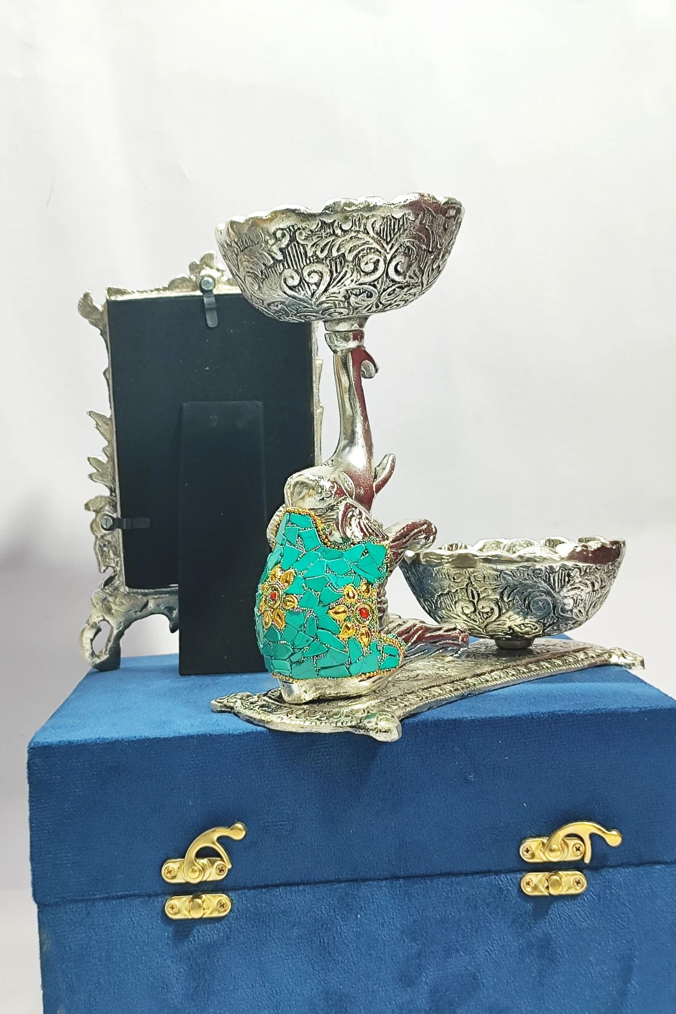 Elephnat Bowl with Photo Frame-8No-Z12759