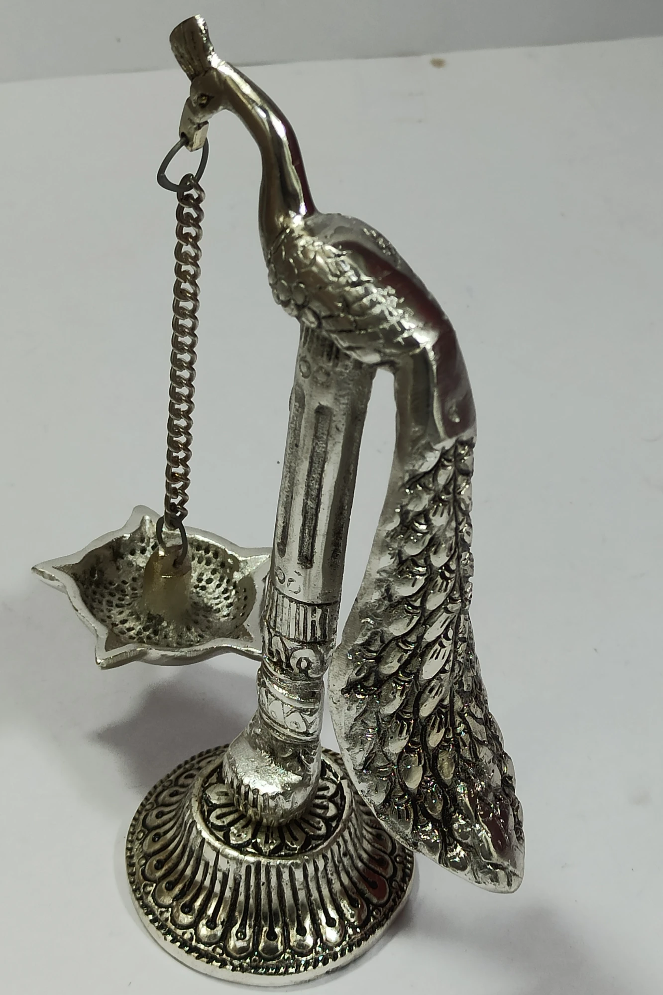 Peacock Diya with stand-7.5No-Z11625