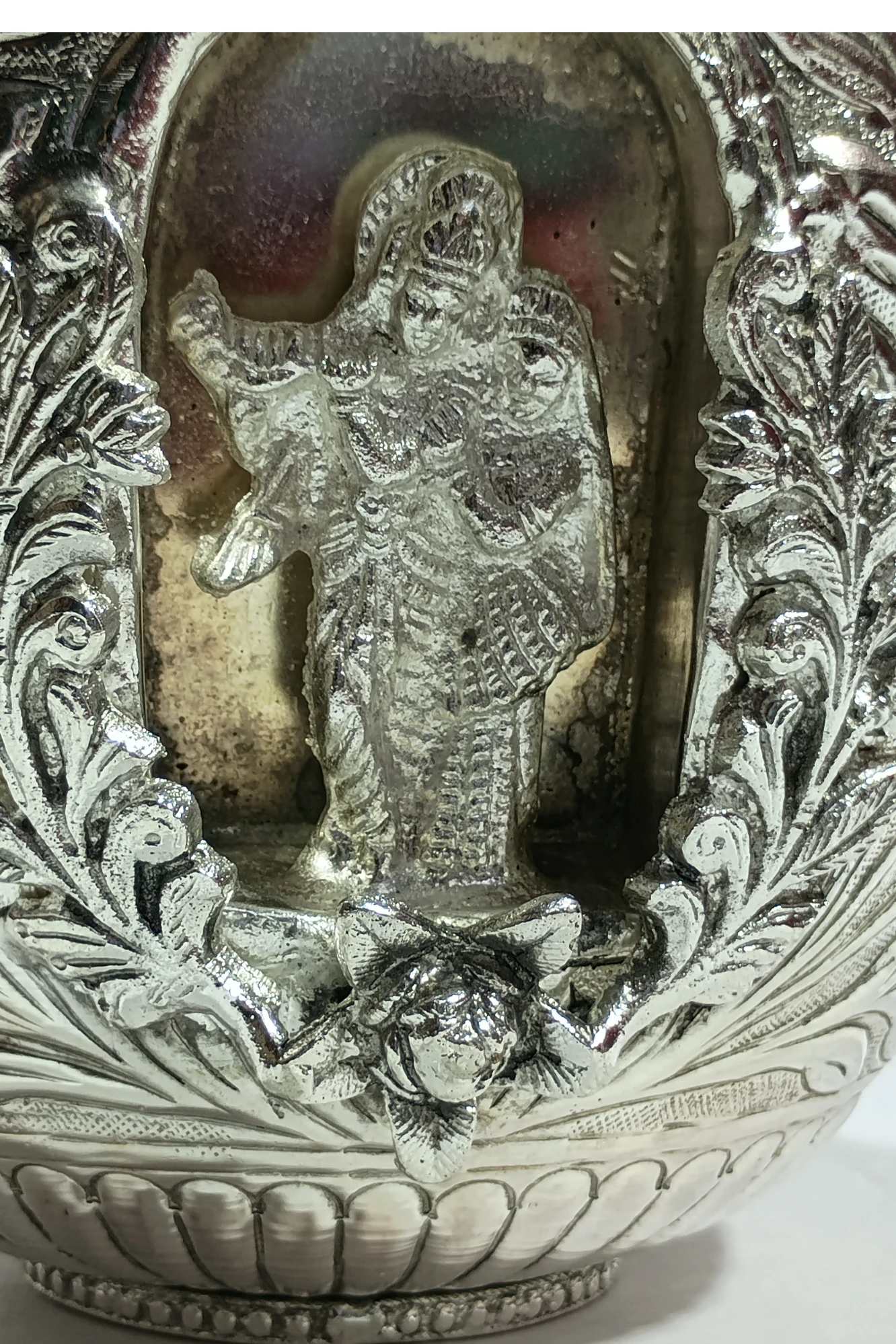 Flower Vase With Radha Krishna-11No-Z11349