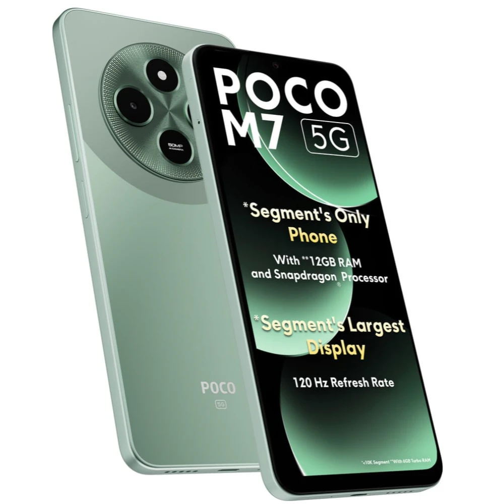 POCO M7 5G (Mint Green, 128 GB)  (6 GB RAM)