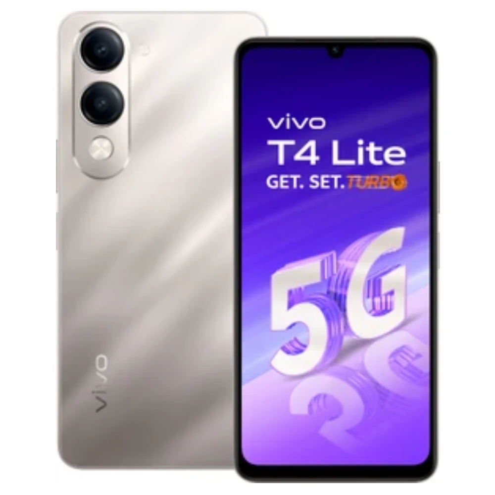 vivo T4 Lite 5G Charger in the Box (Titanium Gold, 128 GB)  (6 GB RAM)