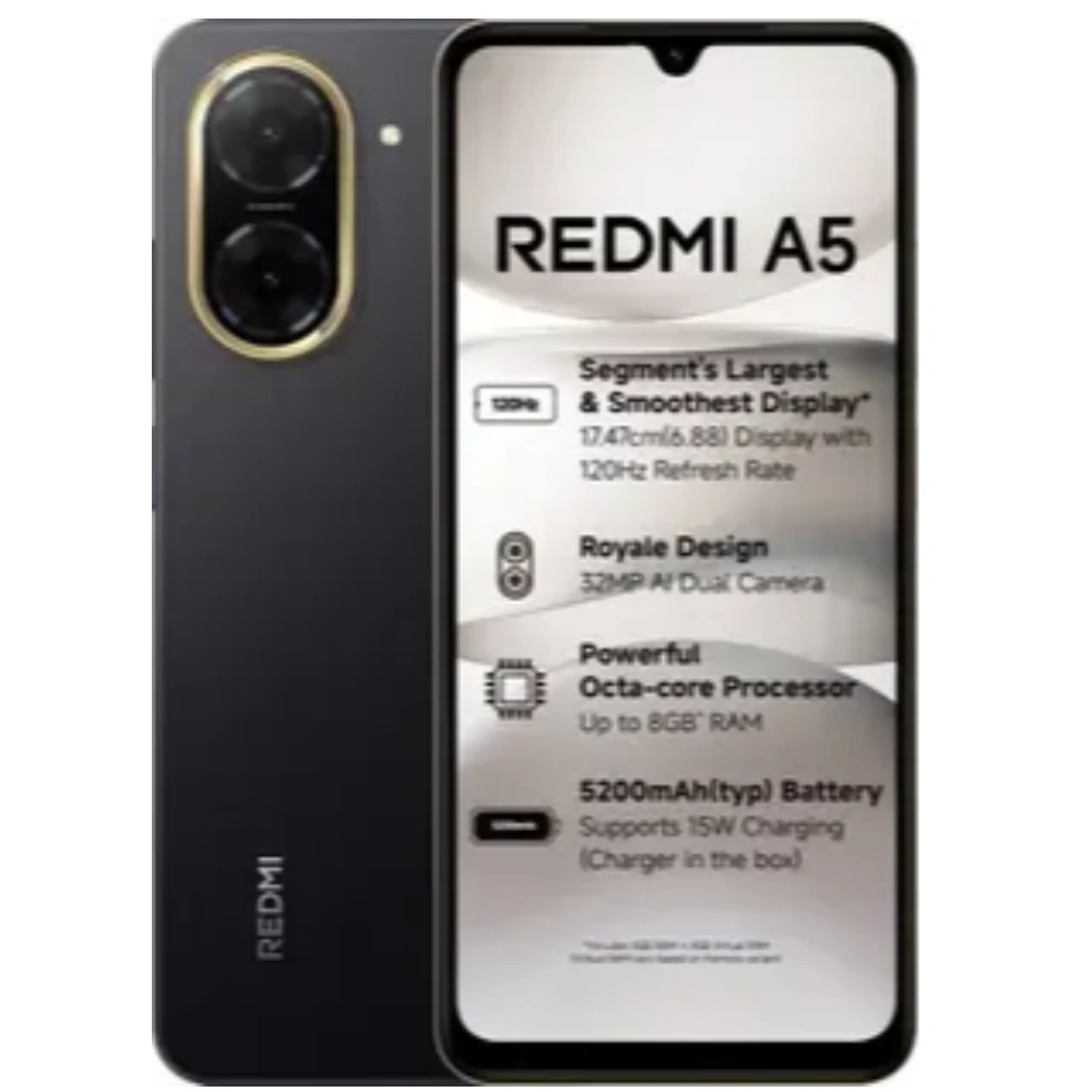 REDMI A5 (Just Black, 64 GB)  (3 GB RAM)