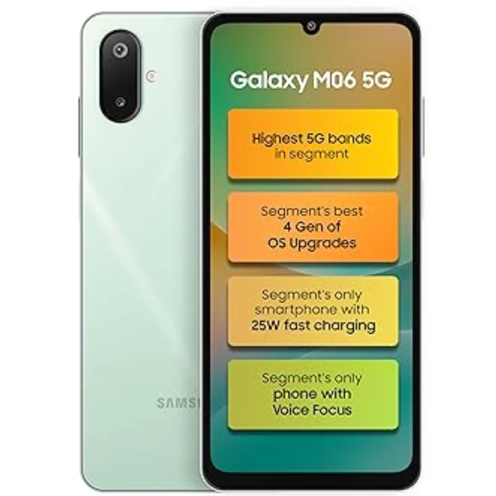 Samsung M06 5G (Sage Green, 128 GB)  (4 GB RAM)