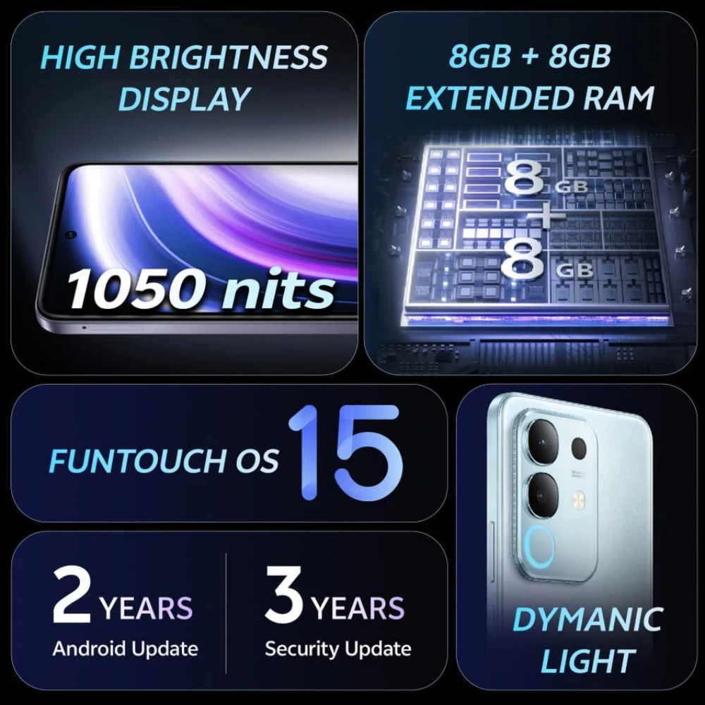 Vivo T4x 5G (Marine Blue, 128 GB)  (6 GB RAM)