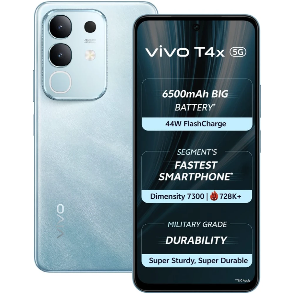 Vivo T4x 5G (Marine Blue, 128 GB)  (6 GB RAM)