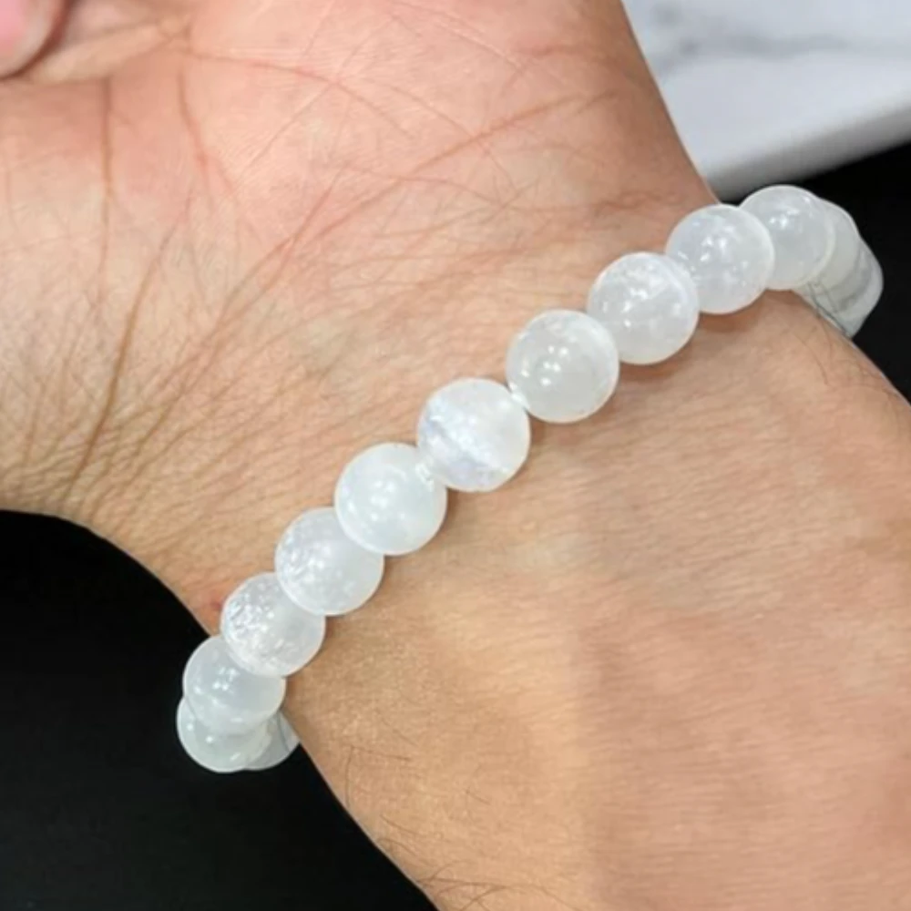 Agatesvibe Natural Rose Quartz Bracelet – 6mm Round Faceted Cut Beads, Stretchable Healing Crystal Bracelet for Men & Women – Original Pink Quartz Gemstone, Love & Heart Chakra Stone, Handmade Unisex Jewelry