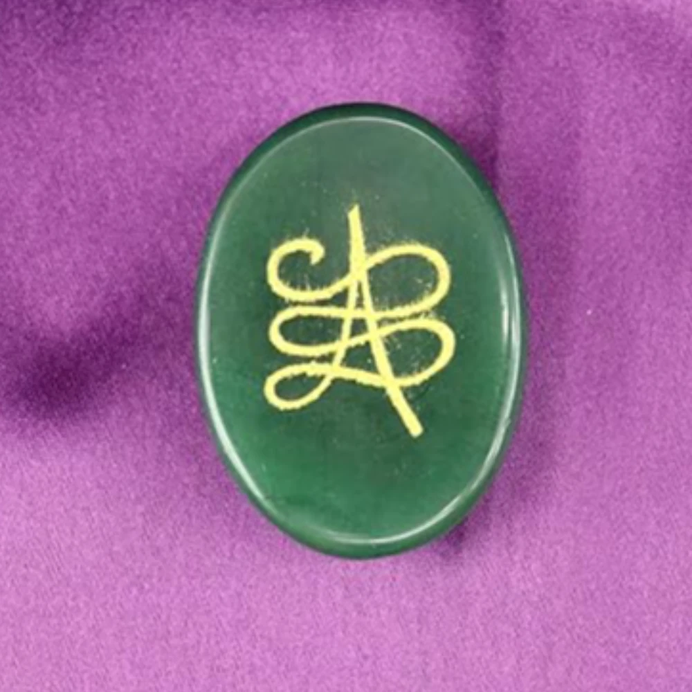 Agatesvibe Green Jade Crystal Money Switchword & Zibu Symbol of Prosperity – Natural Money Stone Oval Shape Cabochon | Switchwords Gemstone for Reiki, Crystal Healing & Wealth Attraction (2)