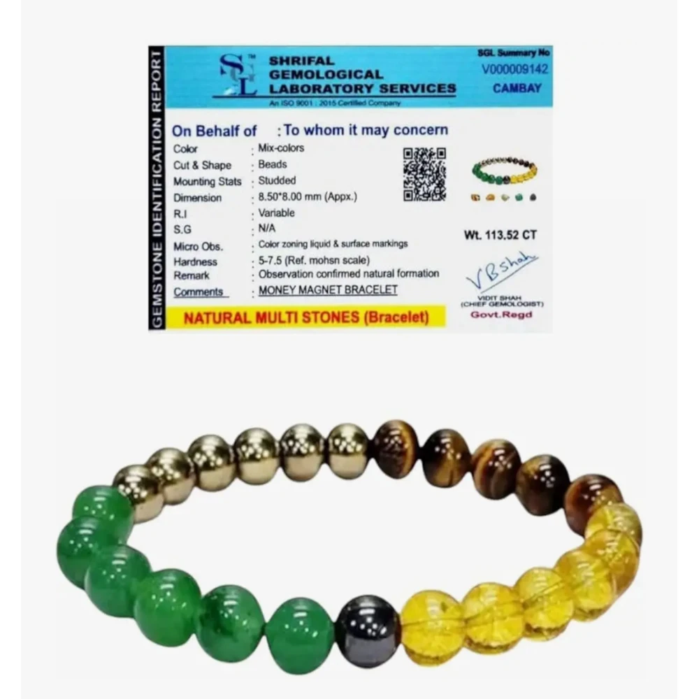 Agatesvibe Money Magnet Bracelet – Shiny Gold-Like Natural Gemstone | Unisex Wealth & Confidence Jewelry for Men & Women | Attracts Money, Fame & Good Luck (Pack of 1) (Pyrite)