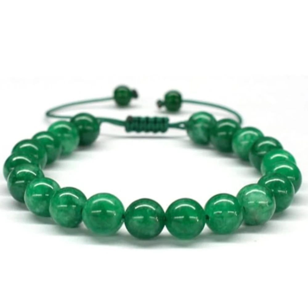 Agatesvibe Green Aventurine Natural Healing Crystal Bracelet for Women & Men – AAA Grade Gemstone Adjustable Bracelet for Yoga, Reiki, Meditation, & Feng Shui (Pack of 1)