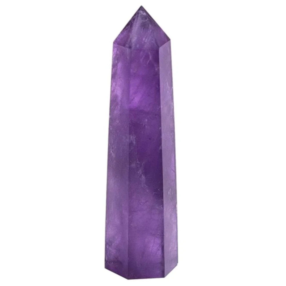 Agatesvibe Goege Bailey Amethyst Crystal Wand – Healing Stone | Faceted Reiki Chakra Meditation Tool for Energy Balancing & Spiritual Therapy (Purple Amethyst)