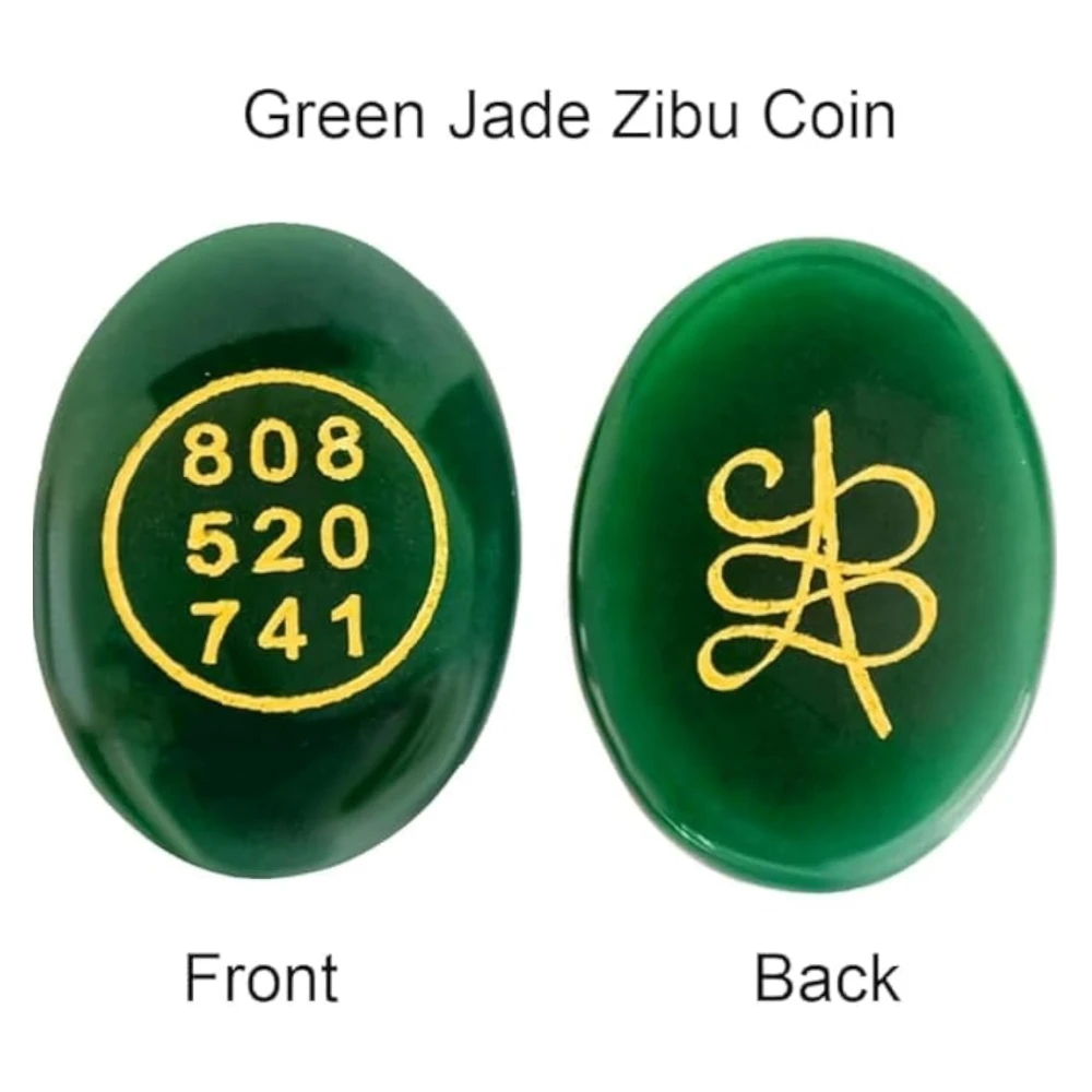 Agatesvibe Certified Pyrite Zibu Symbols Crystal for Money – 808 520 741 Lucky Zibu Coin – Powerful 520741 Energy Stone for Attracting Wealth, Abundance, Financial Growth & Prosperity Manifestation (Pack of 1)
