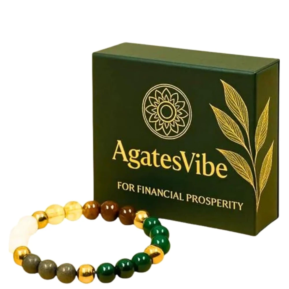 Dhan Yog Bracelet | Attracts Wealth & Financial Prosperity | Pyrite, Citrine, Green Aventurine | Certificate of Authenticity (Pack of 1)