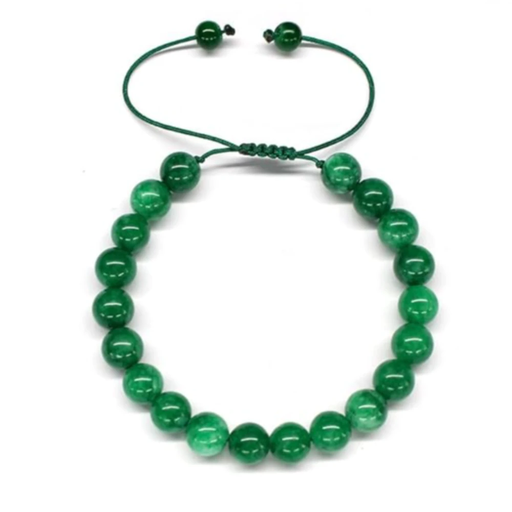 Agatesvibe Green Aventurine Natural Healing Crystal Bracelet for Women & Men – AAA Grade Gemstone Adjustable Bracelet for Yoga, Reiki, Meditation, & Feng Shui (Pack of 1)
