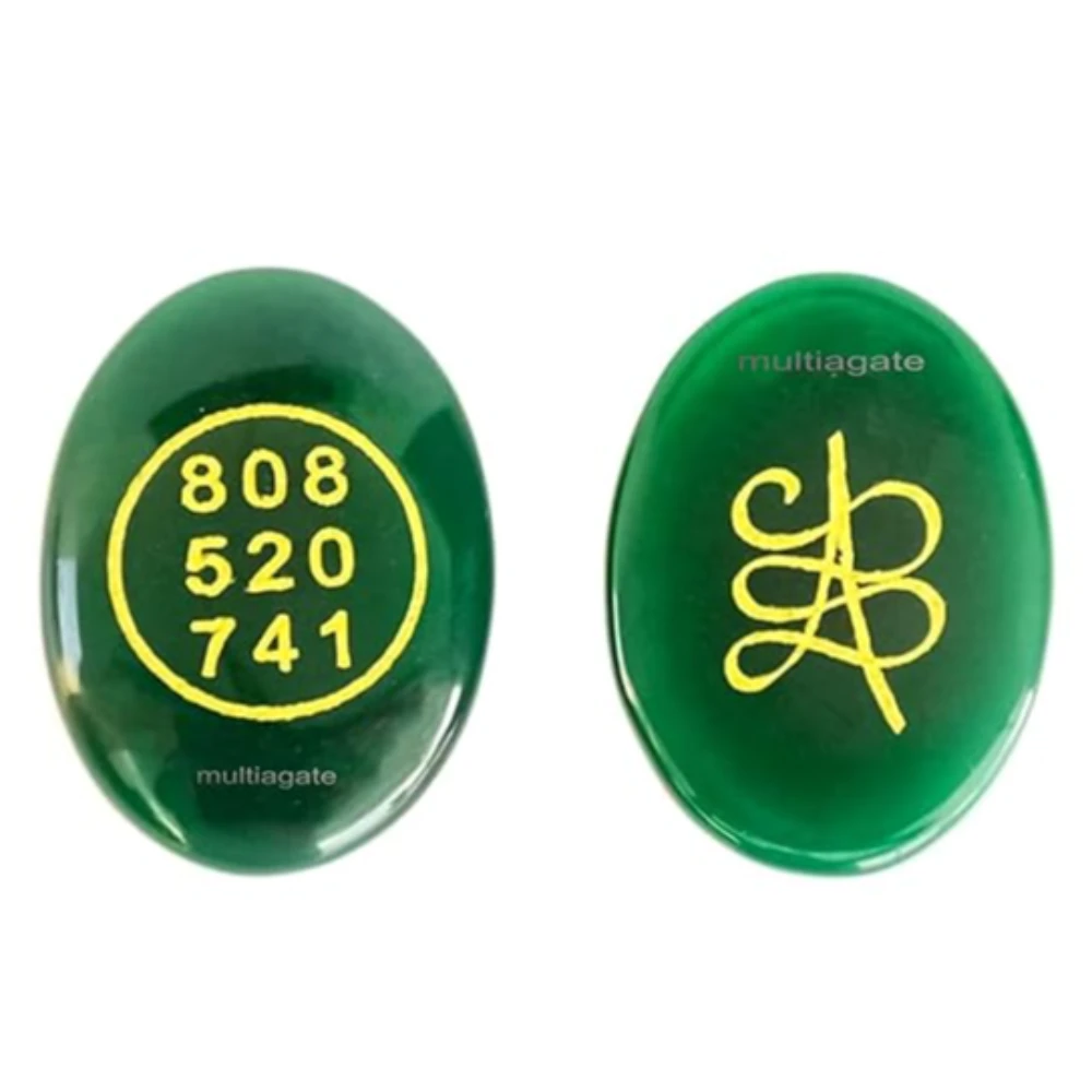 Agatesvibe Green Jade Crystal Money Switchword & Zibu Symbol of Prosperity – Natural Money Stone Oval Shape Cabochon | Switchwords Gemstone for Reiki, Crystal Healing & Wealth Attraction (2)