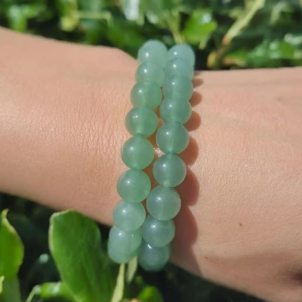 Agatesvibe Natural Certified 8mm Healing Crystal Bracelet | Stretchable Unisex Design for Men & Women | Promotes Chakra Balancing, Inner Peace, Abundance & Overall Well-being | Pack of 1